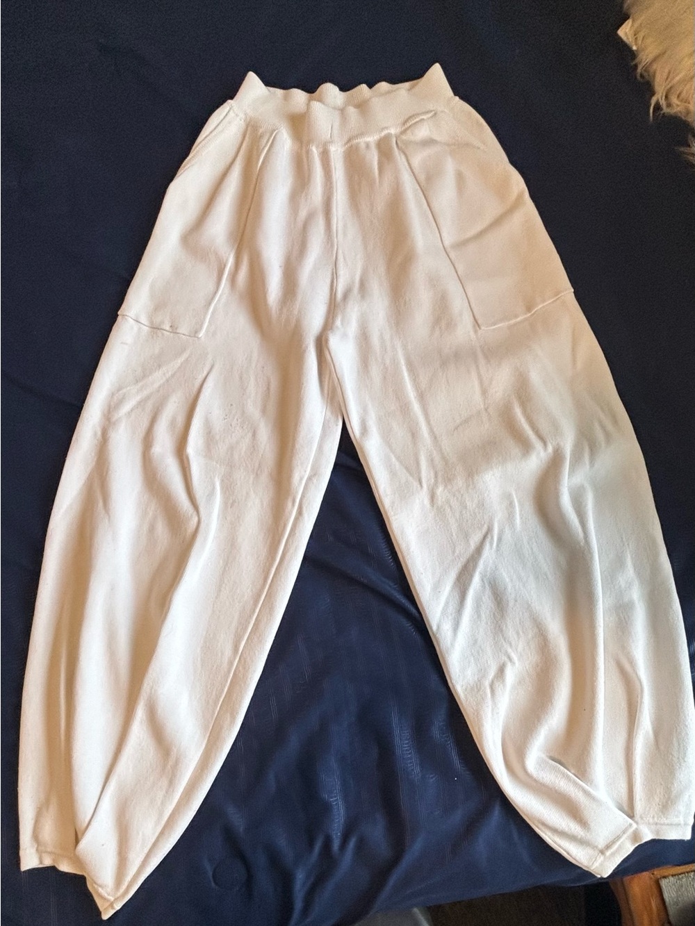 Lightweight Cream Harem Pants - Picture 3 of 3